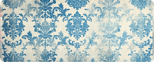 Vintage damask muralized pattern