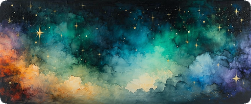 Kids sky and space ceiling mural