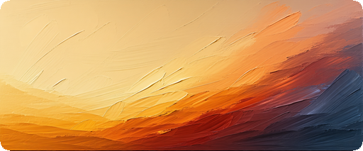 Sunset brushwork ombré wallcovering